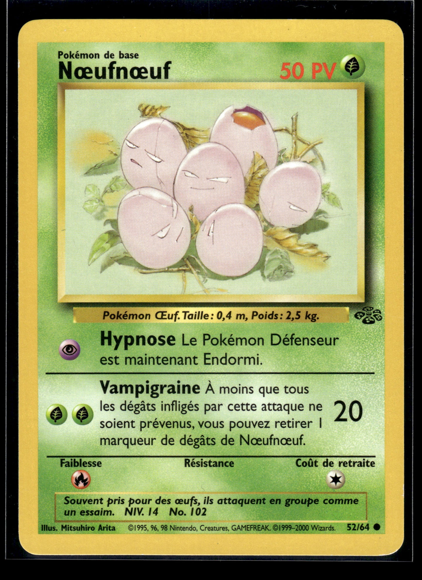Nœufnœuf (Exeggcute) #52/64 FRENCH Jungle LP