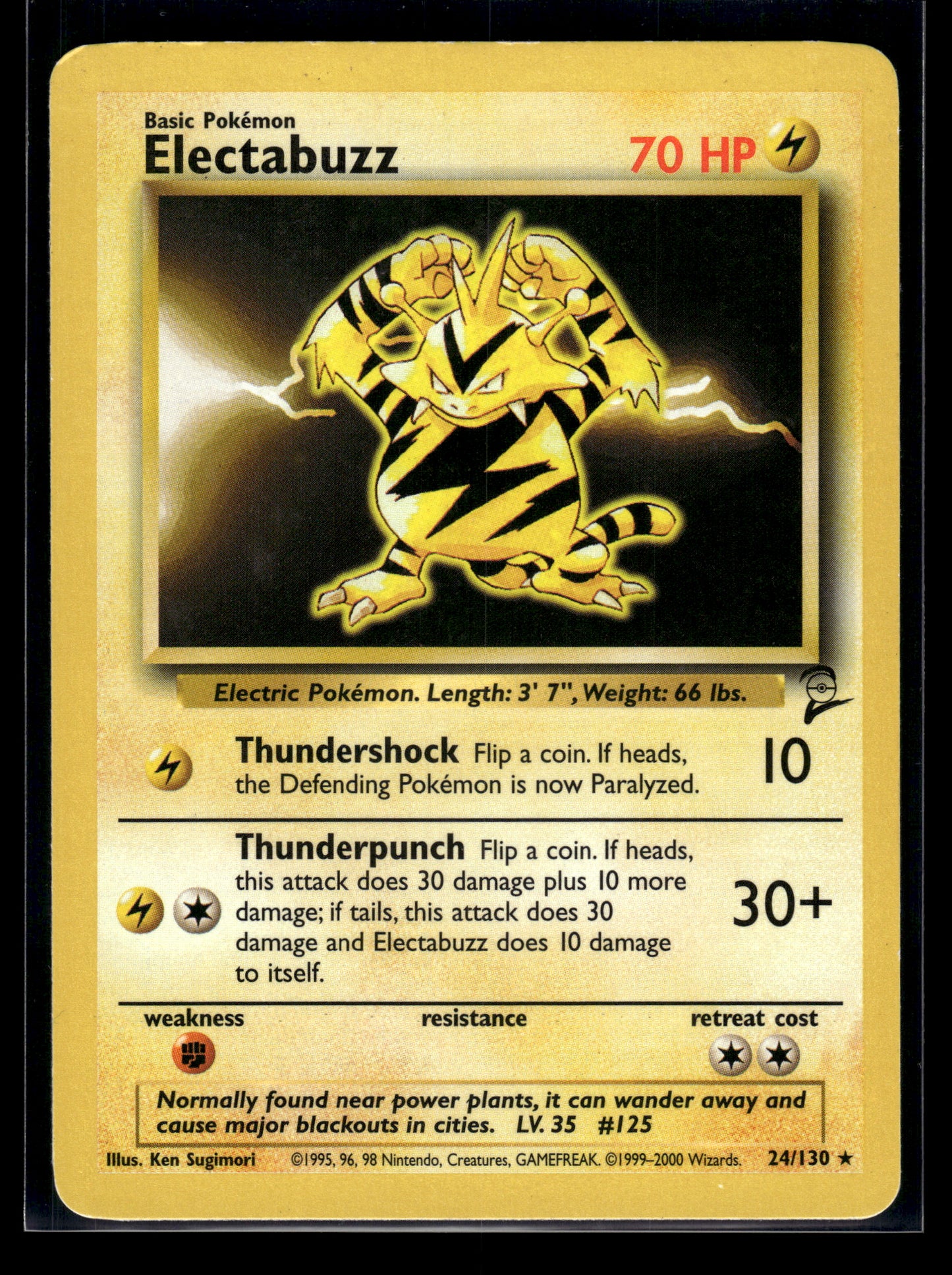 Electabuzz #024/130 Base Set 2 MP
