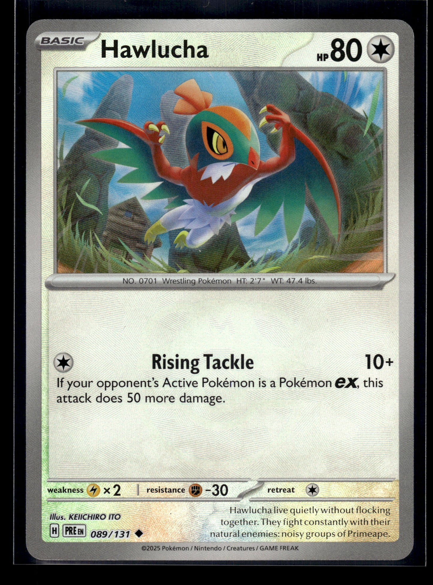 Hawlucha (Master Ball) #089/131 Prismatic Evolutions NM