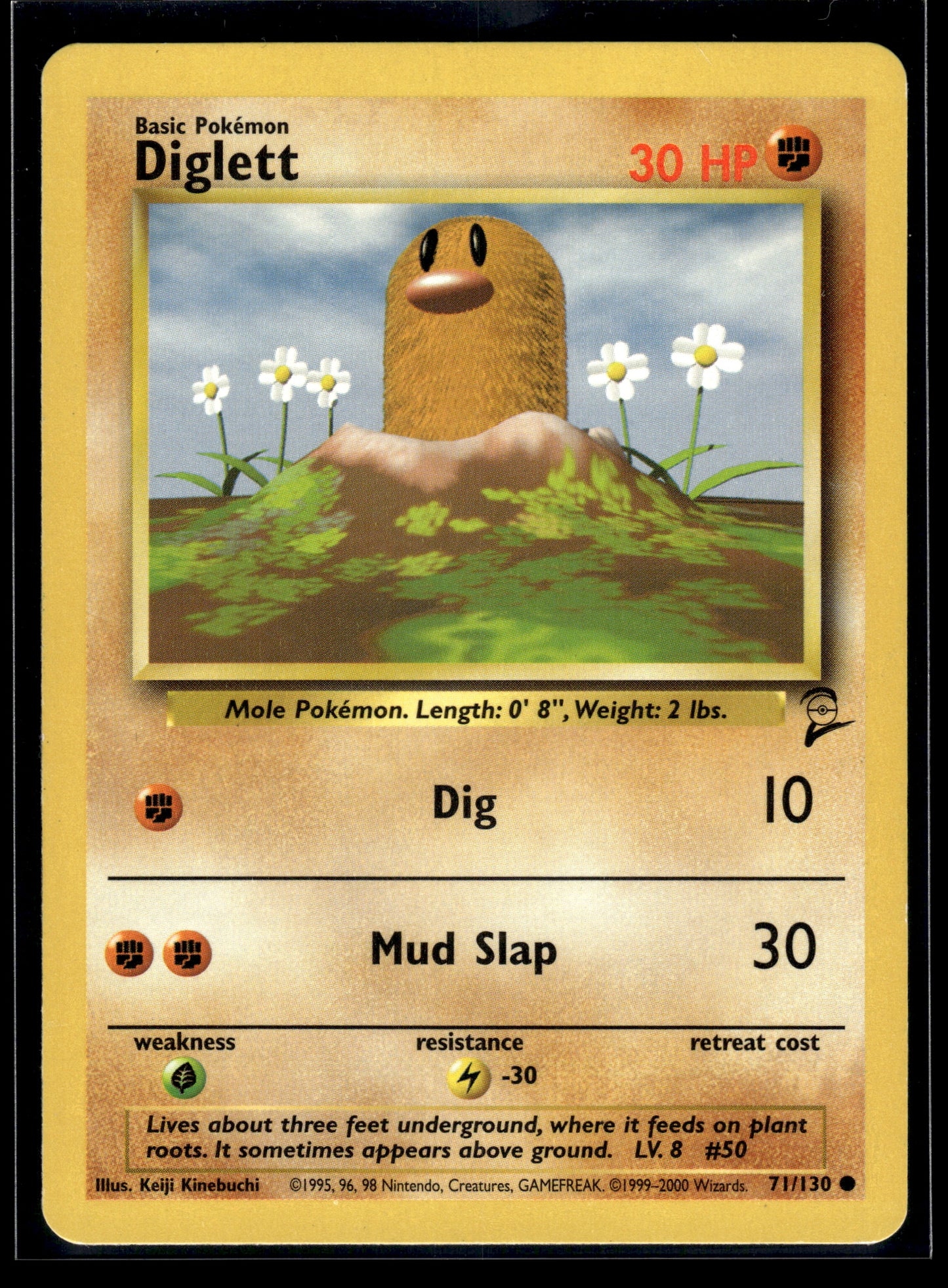 Diglett #071/130 Base Set 2 MP