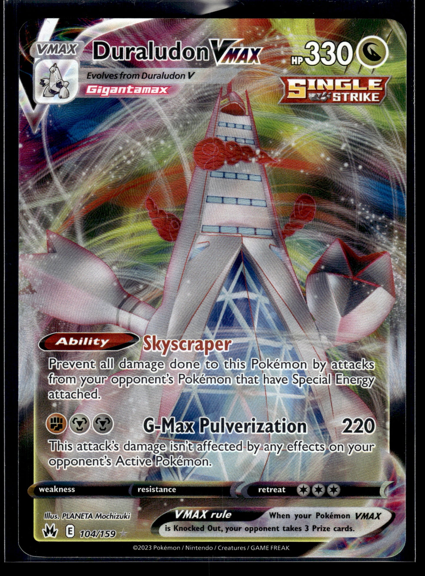 Duraludon VMAX #104/159 Crown Zenith VLP