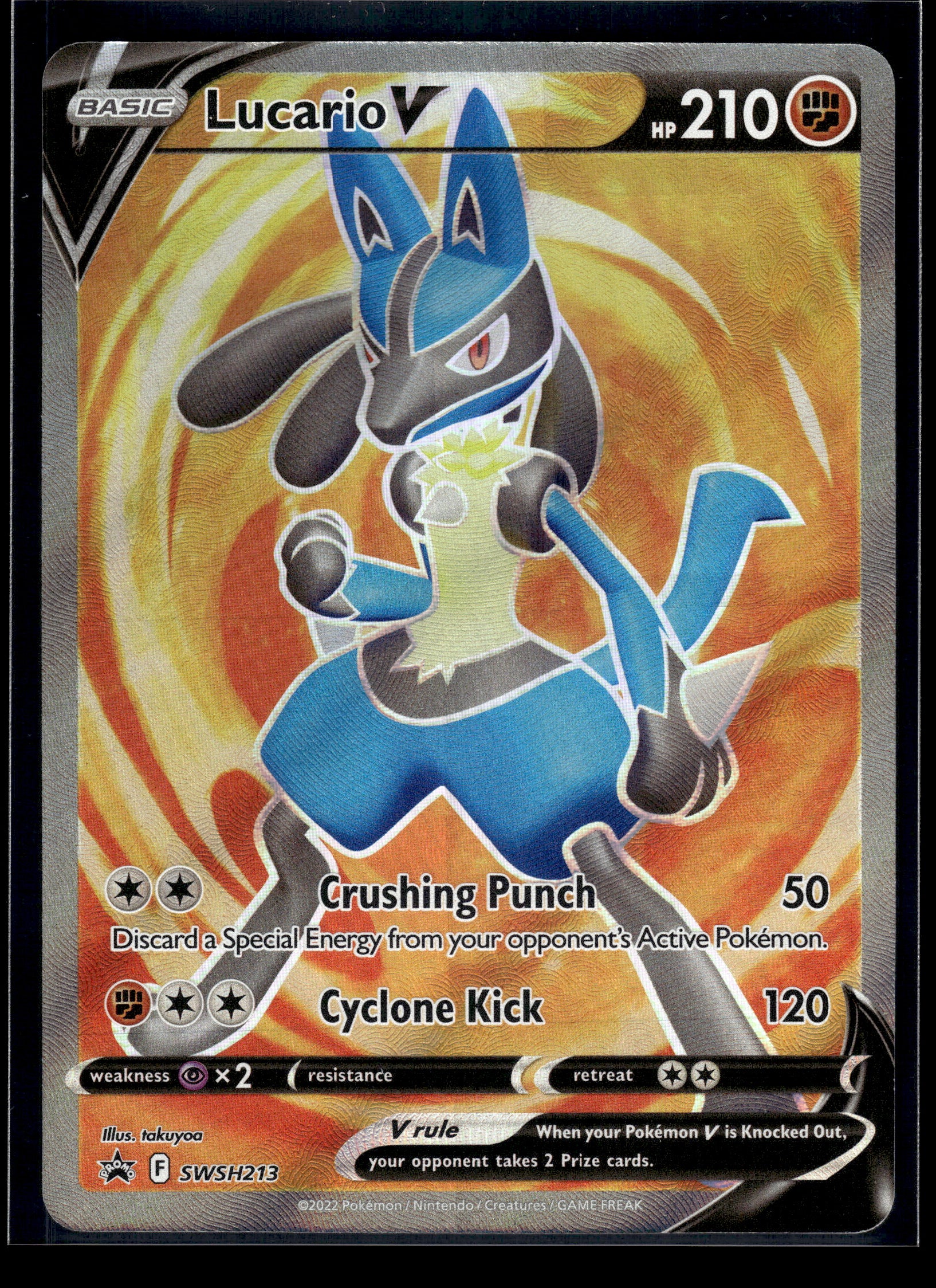 Lucario V #SWSH213 Sword & Shield Promo VLP
