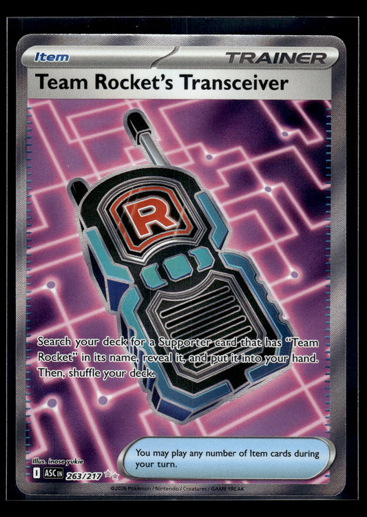 Team Rocket's Transceiver #263/217 Ascended Heroes NM