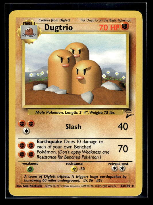 Dugtrio #023/130 Base Set 2 LP