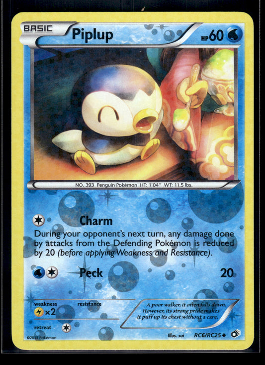 Piplup #RC6/RC25 Legendary Treasures: Radiant Collection LP