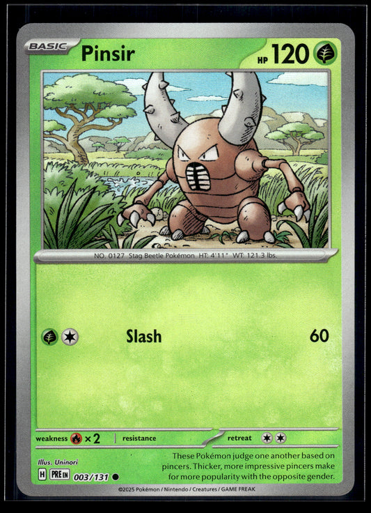Pinsir (Master Ball Pattern) #003/131 Prismatic Evolutions VLP