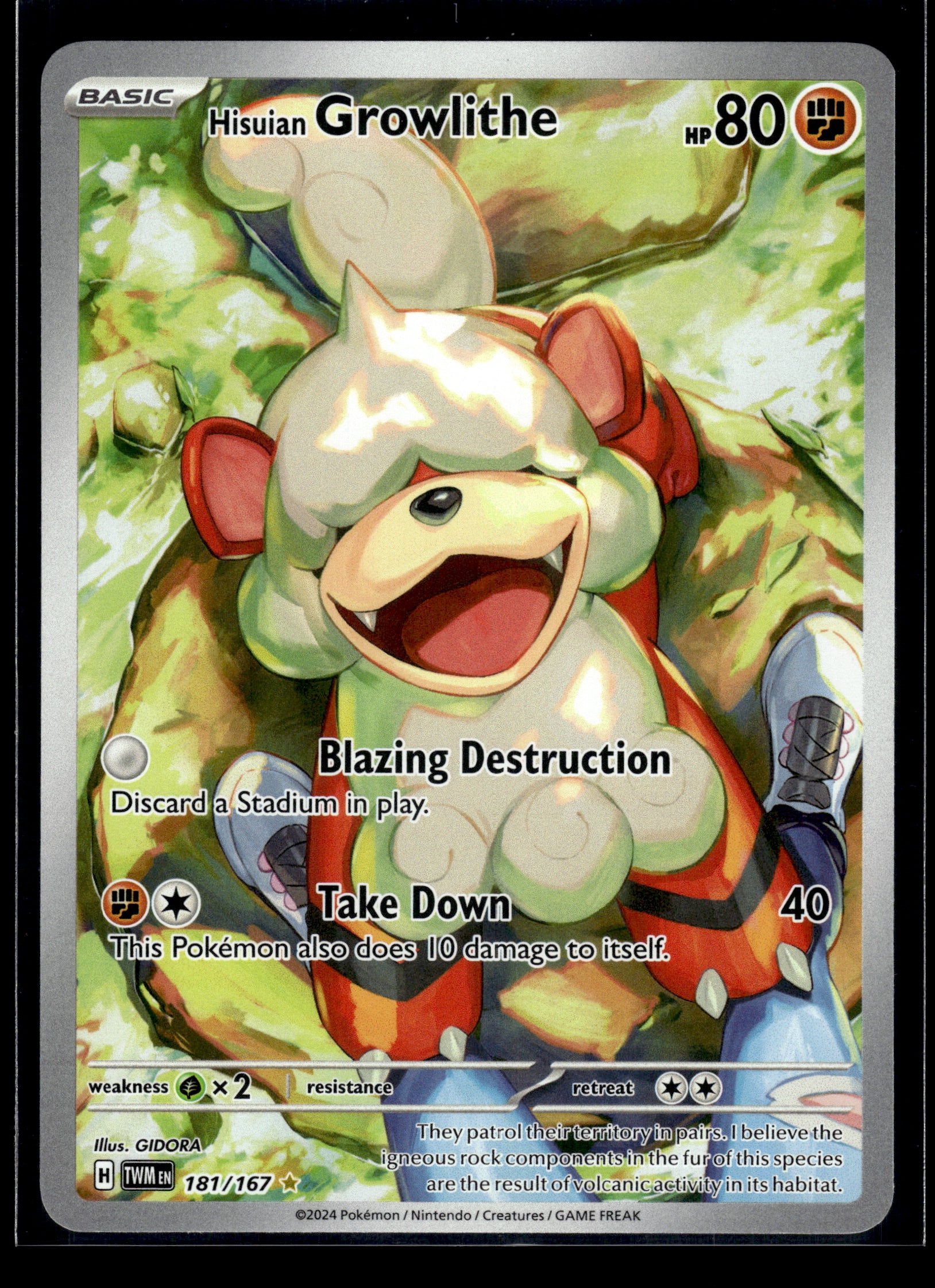 Hisuian Growlithe #181/167 Twilight Masquerade LP