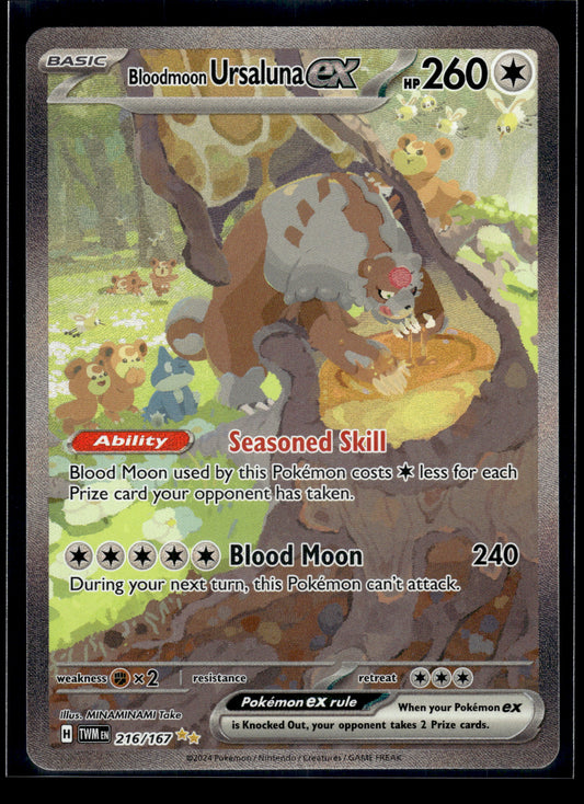 Bloodmoon Ursaluna ex #216/167 Twilight Masquerade VLP