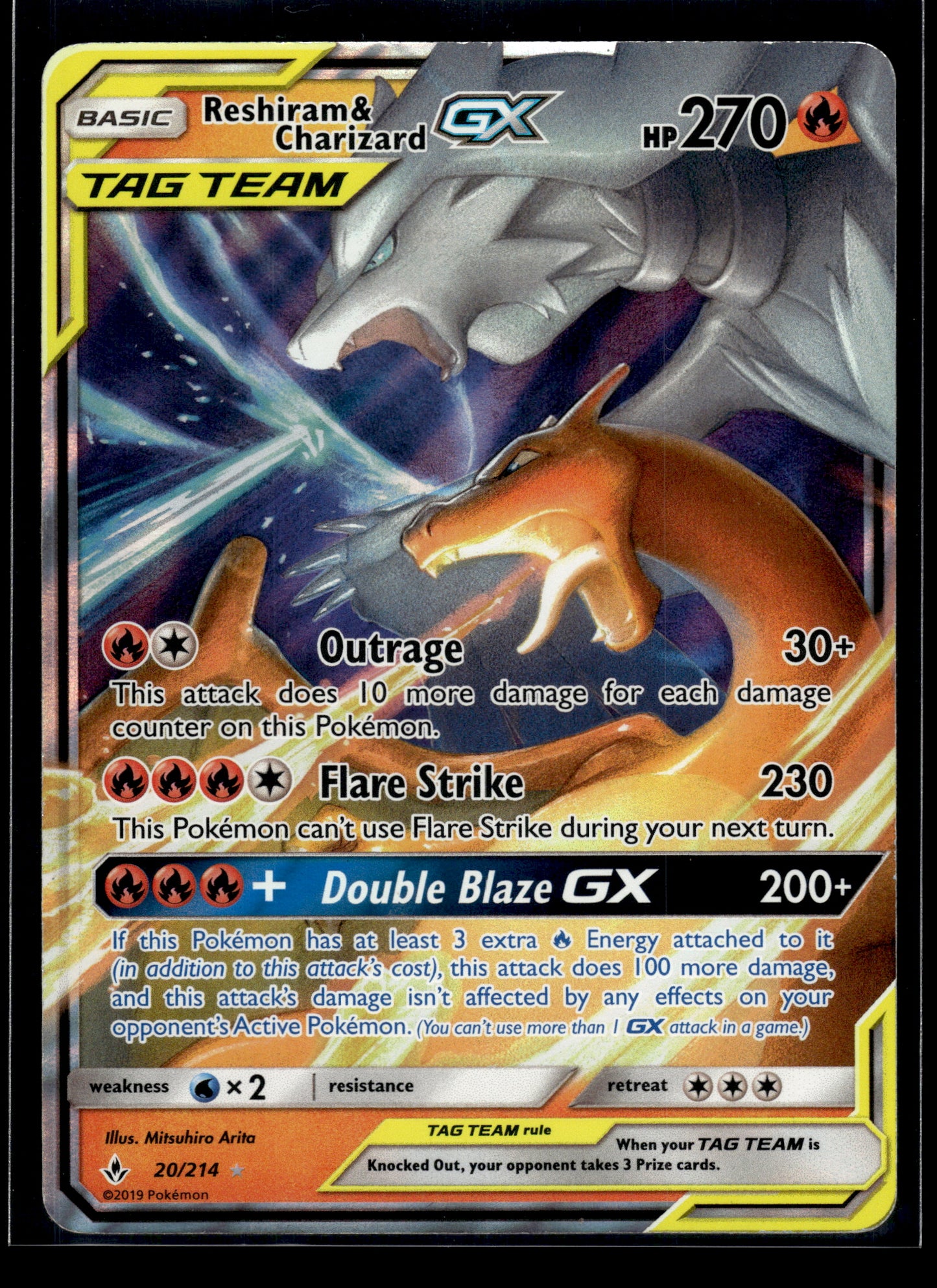 Reshiram & Charizard GX #20/214 Unbroken Bonds MP