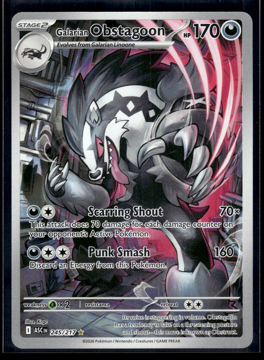 Galarian Obstagoon #245/217 Ascended Heroes NM