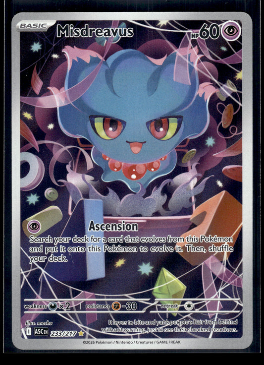 Misdreavus #233/217 Ascended Heroes NM