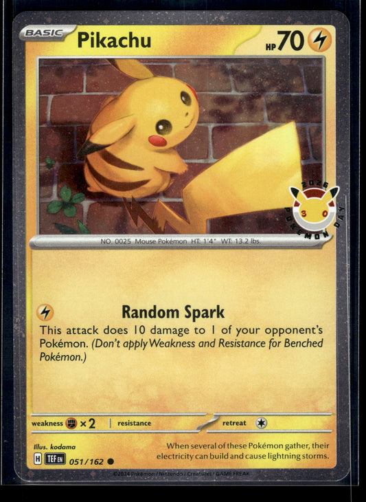 Pikachu (Pokemon Day 2026) #051/162 Miscellaneous Cards & Products VLP