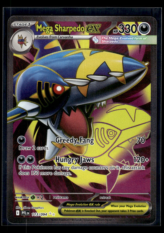Mega Sharpedo ex #113/094 Phantasmal Flames LP