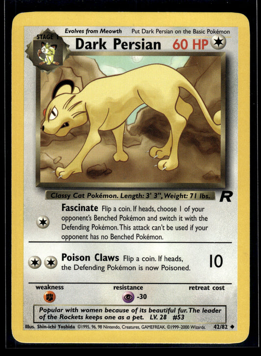 Dark Persian #42/82 Team Rocket LP