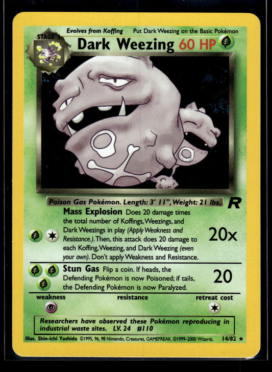 Dark Weezing #14/82 Team Rocket VLP