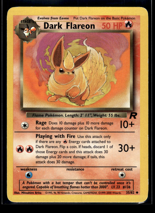 Dark Flareon #35/82 Team Rocket MP
