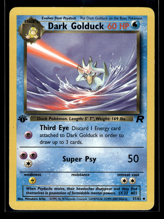 Dark Golduck #37/82 1st Edition Team Rocket LP