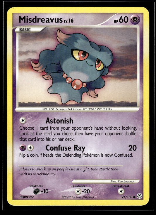 Misdreavus #91/130 Diamond and Pearl MP