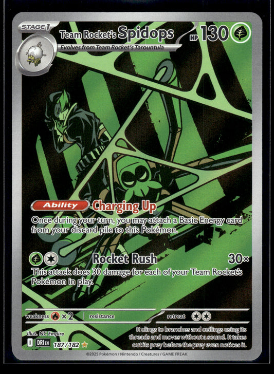 Team Rocket's Spidops #187/182 Destined Rivals VLP