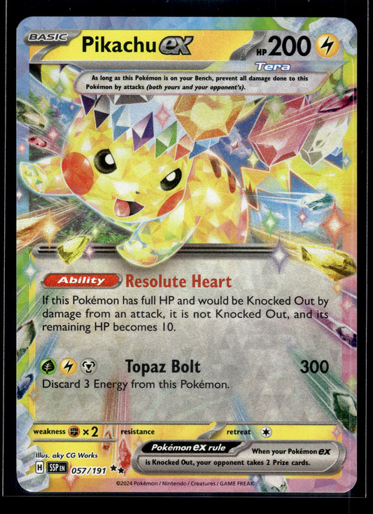 Pikachu ex #057/191 Surging Sparks VLP