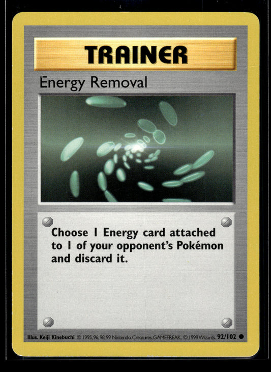 Energy Removal #092/102 Base Set (Shadowless) MP