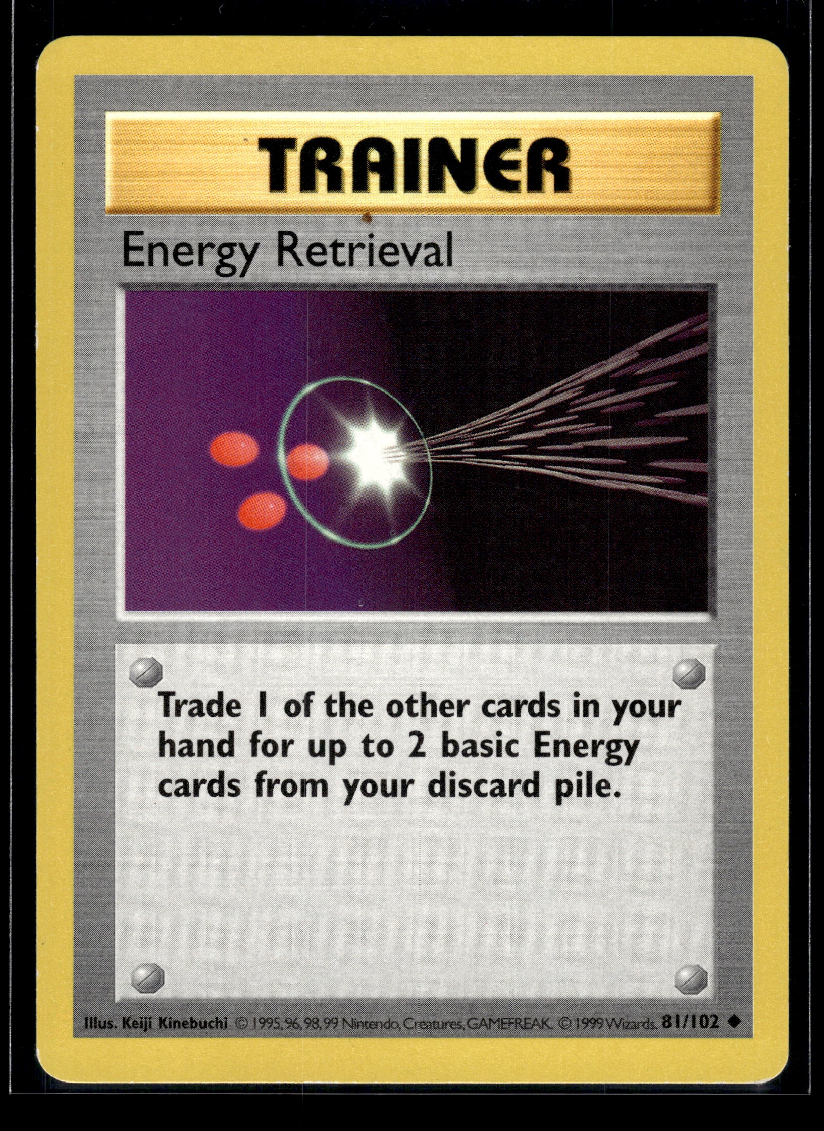Energy Retrieval #081/102 Base Set (Shadowless) LP
