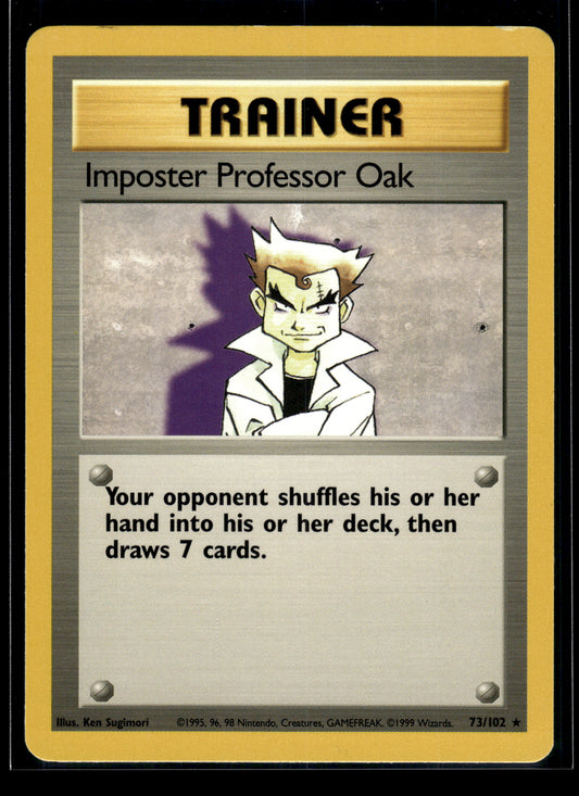 Imposter Professor Oak #073/102 Base Set VLP