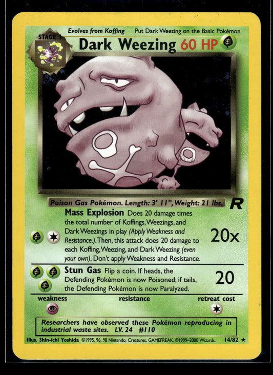 Dark Weezing #14/82 Team Rocket DMG