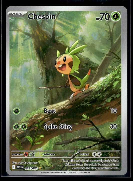 Chespin #087/086 Chaos Rising VLP