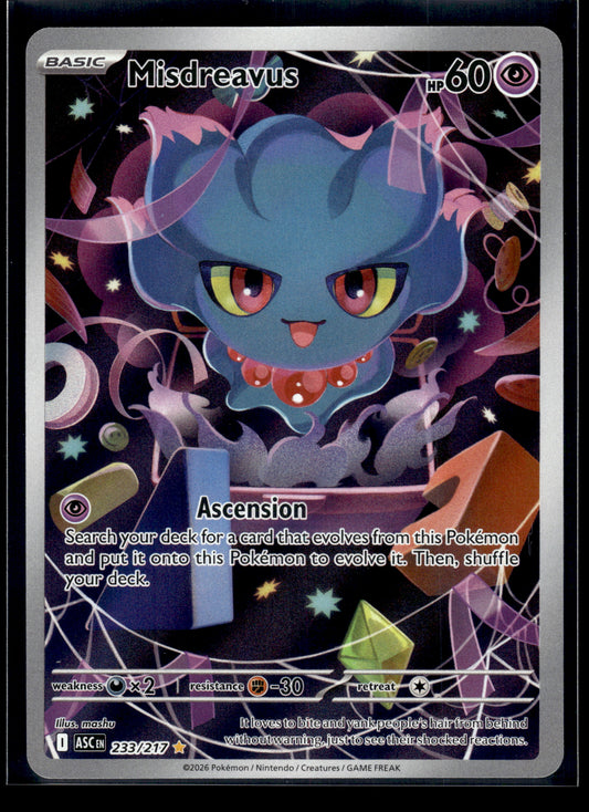 Misdreavus #233/217 Ascended Heroes VLP