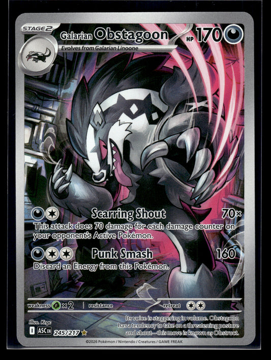 Galarian Obstagoon #245/217 Ascended Heroes VLP