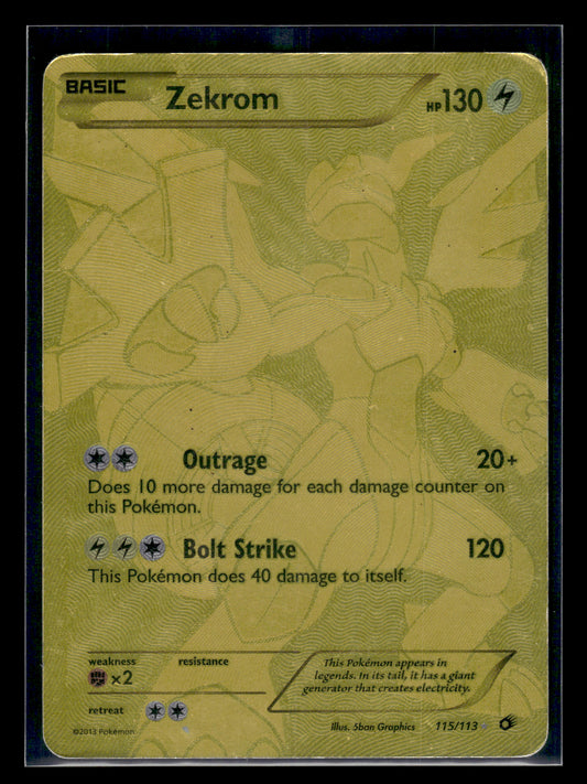 Zekrom #115/113 Legendary Treasures MP