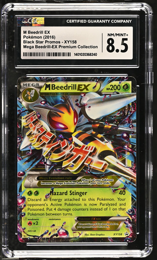 CGC 8.5 M Beedrill EX #XY158 Black Star Promo