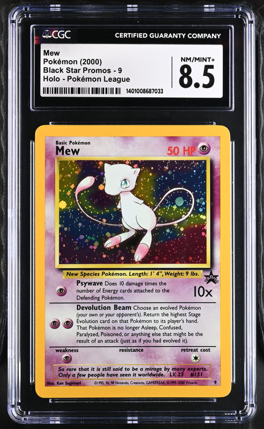 CGC 8.5 Mew #9 Black Star Promo