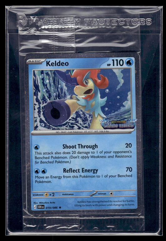 Keldeo #019/086 SEALED STAMPED Chaos Rising NM
