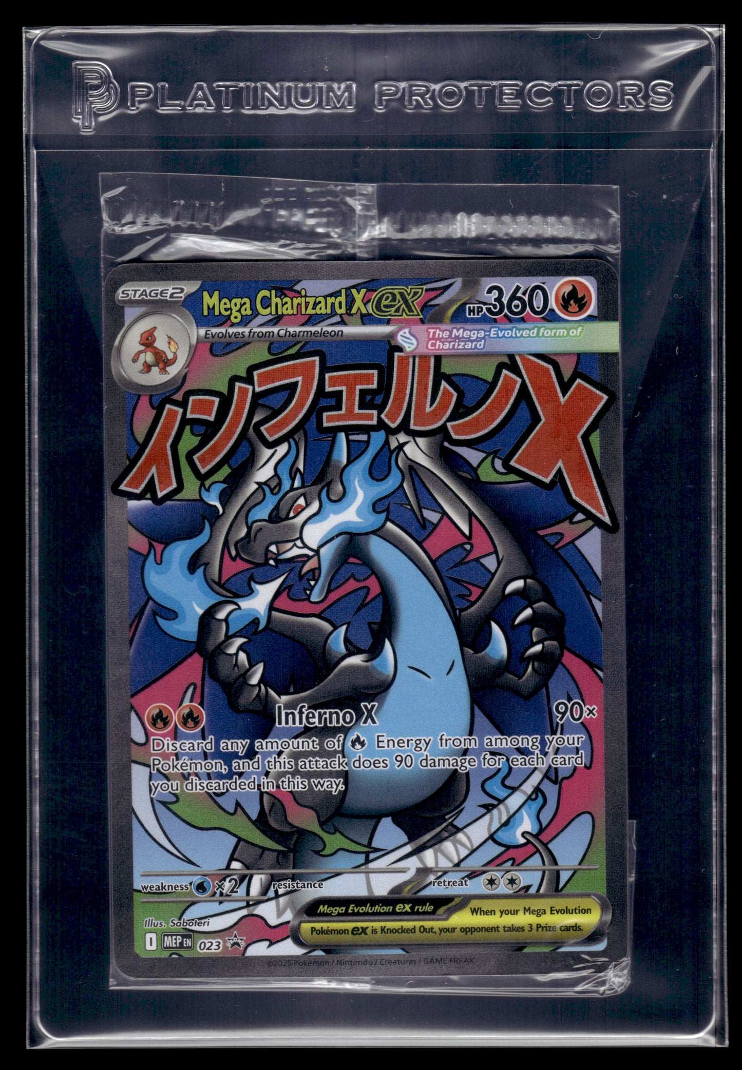 Mega Charizard X ex #023 SEALED Mega Evolution Promo NM