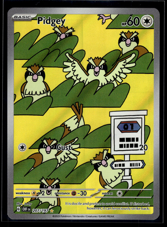 Pidgey #207/197 Obsidian Flames VLP