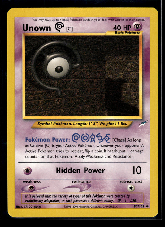 Unown [C] #057/105 Neo Destiny LP