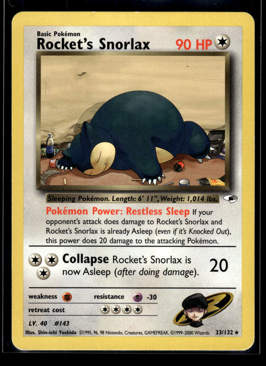 Rocket's Snorlax #033/132 Gym Heroes LP