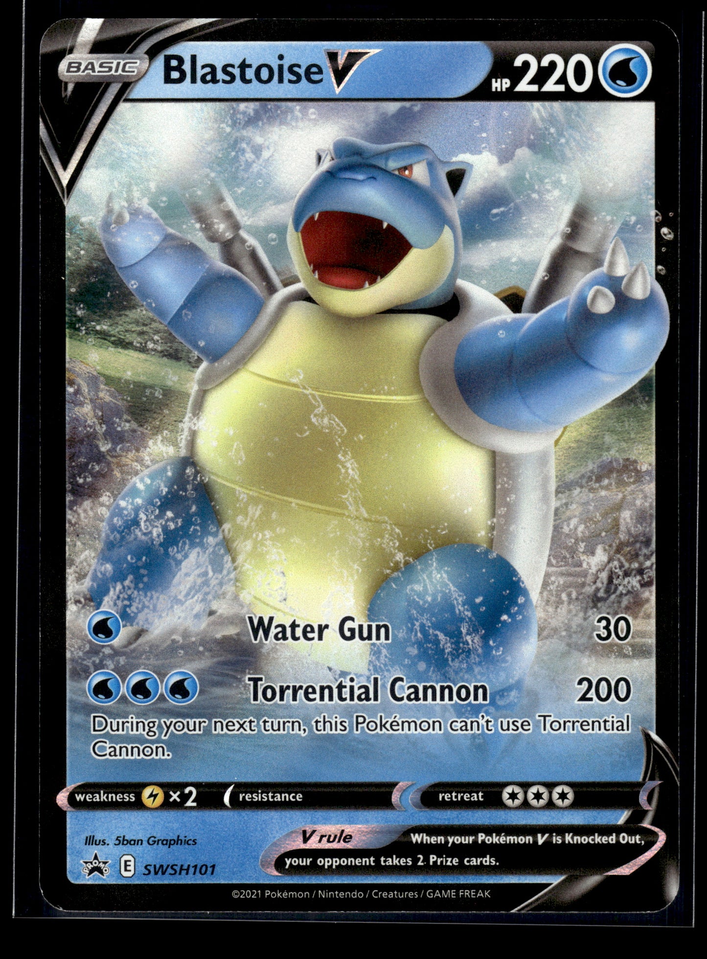 Blastoise V #SWSH101 Sword & Shield Promo LP
