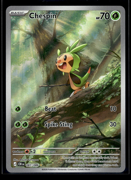 Chespin #087/086 Chaos Rising NM