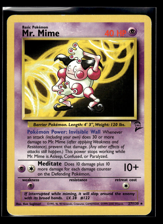 Mr. Mime #027/130 Base Set 2 MP