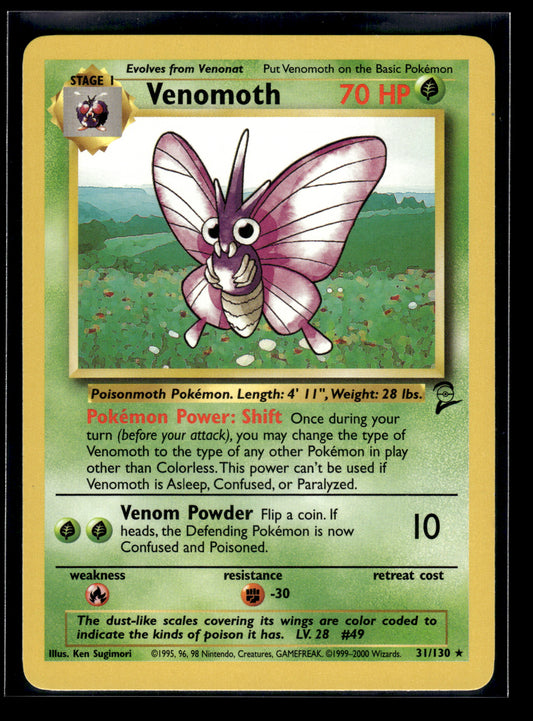 Venomoth #031/130 Base Set 2 LP
