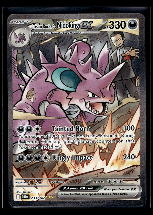 Team Rocket's Nidoking ex #233/182 Destined Rivals NM