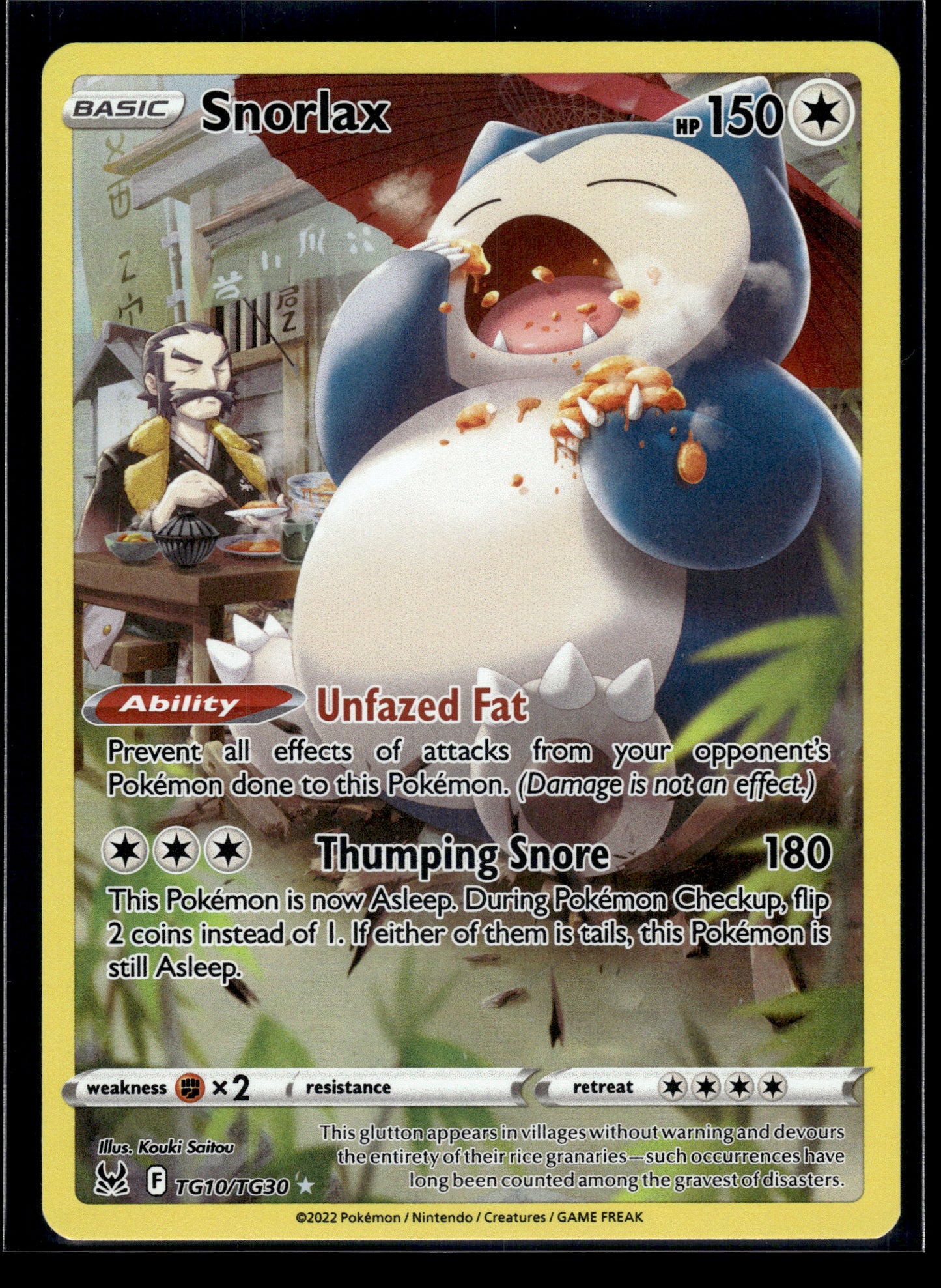Snorlax #TG10/TG30 Lost Origin Trainer Gallery LP