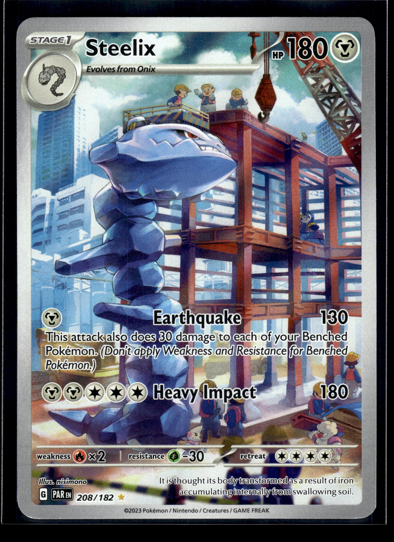 Steelix #208/182 Paradox Rift LP