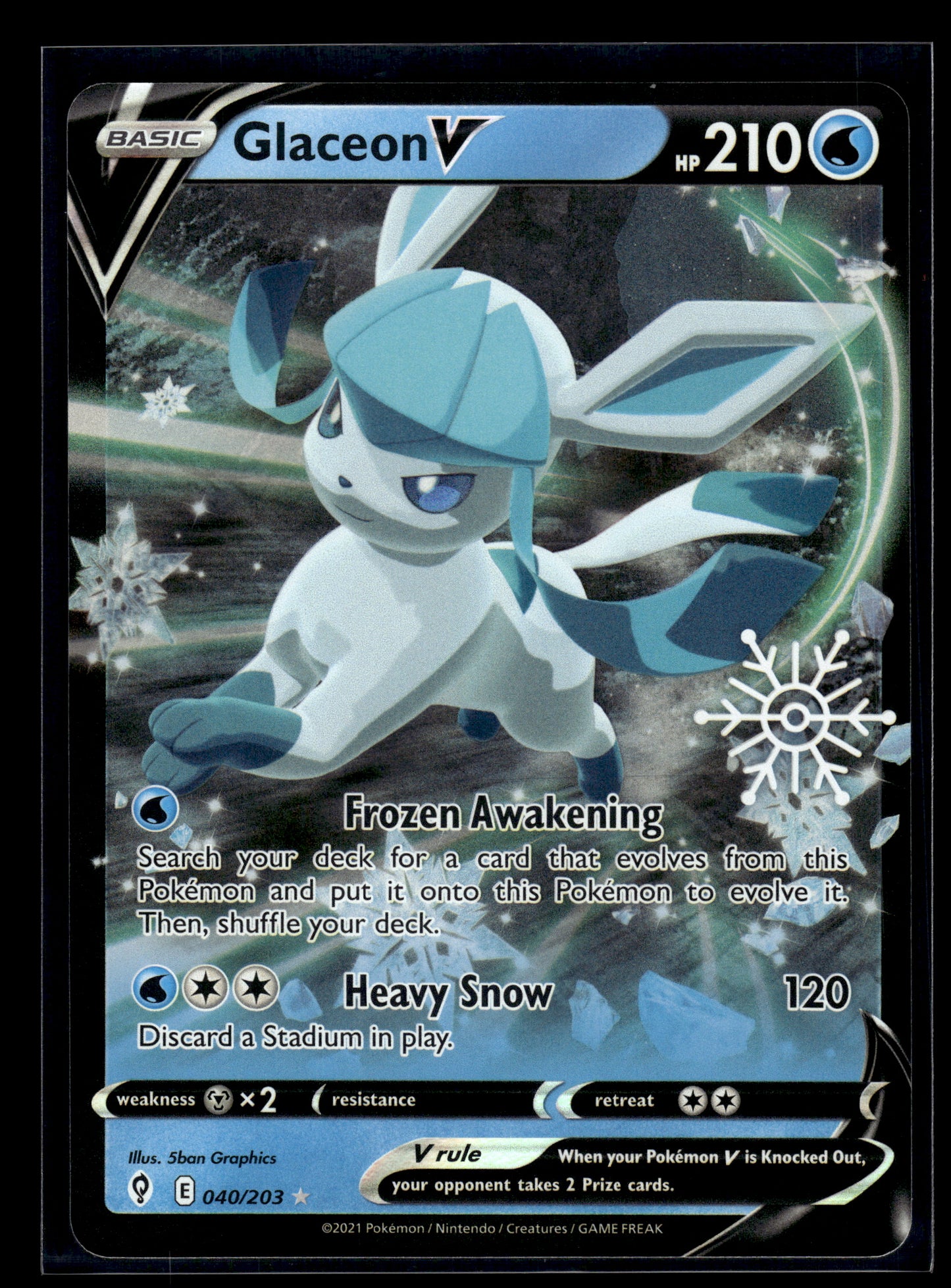 Glaceon V #040/203 Miscellaneous Cards & Products LP