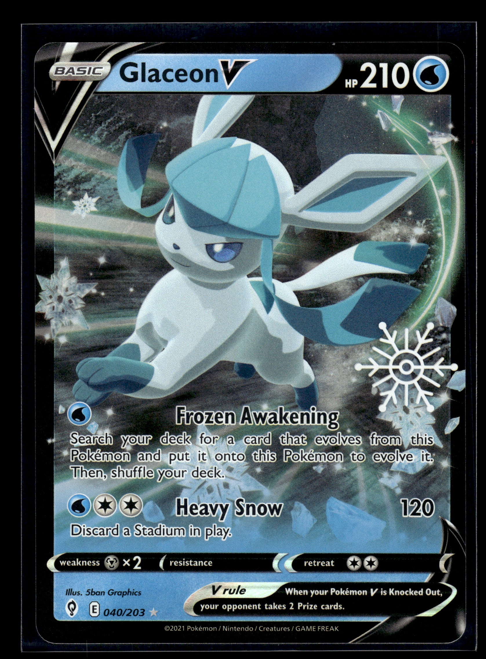 Glaceon V #040/203 Miscellaneous Cards & Products LP