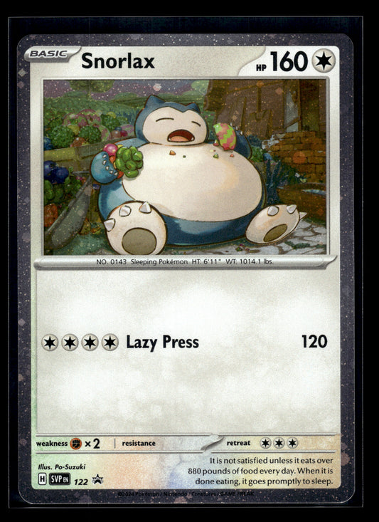 Snorlax #122 Scarlet & Violet Promo LP