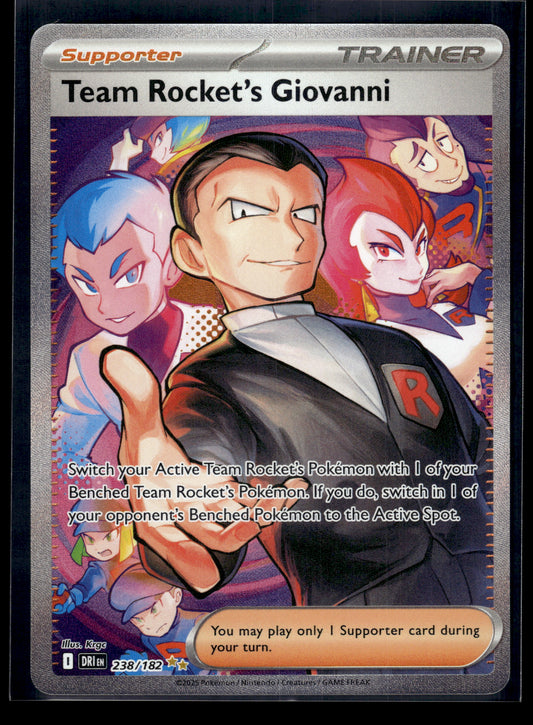 Team Rocket's Giovanni #238/182 Destined Rivals LP